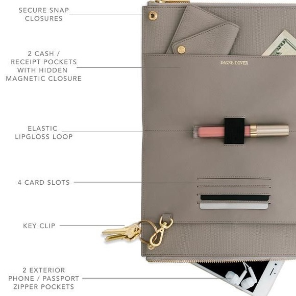 Authentic Red Dagne Dover Essentials Wallet Bag - Picture 4 of 4